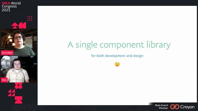 Using a single component library for design and code