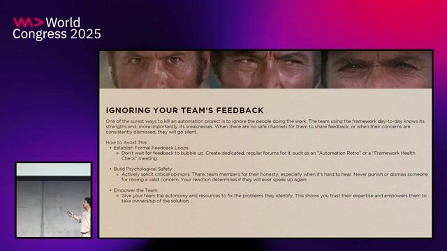 Final warnings: listen to your team and have a strategy