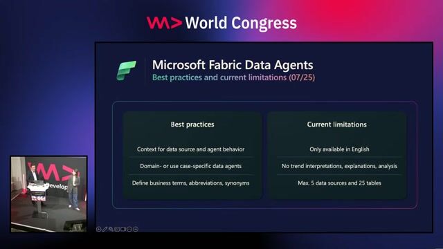 Current limitations and best practices for data agents