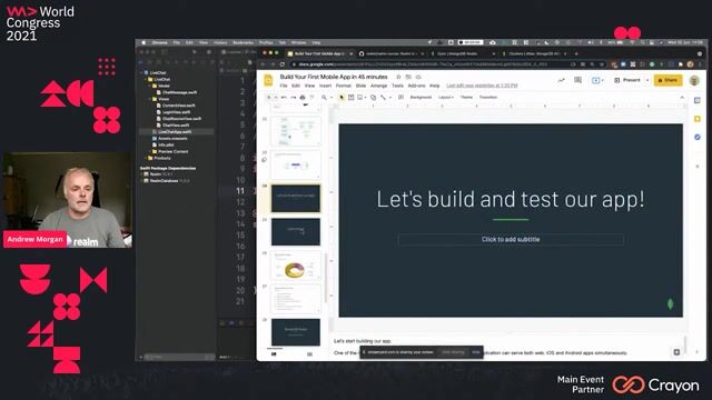 Answering audience questions about mobile development