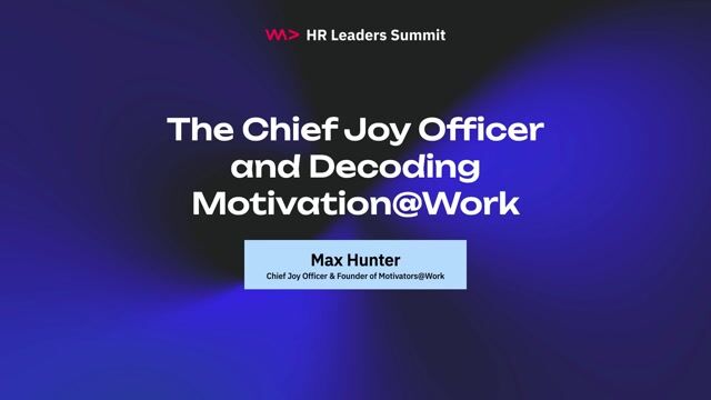 The role and purpose of a Chief Joy Officer