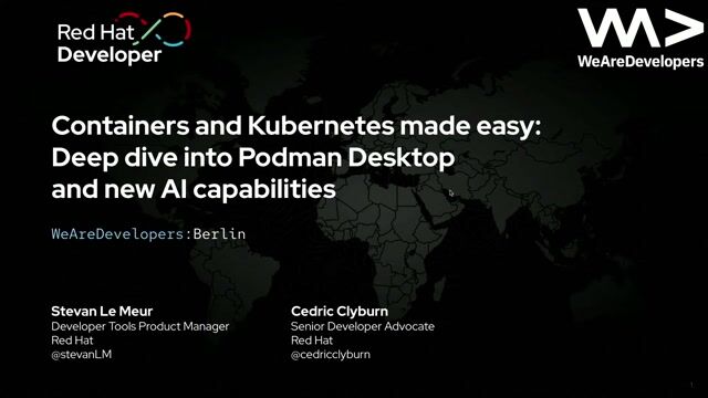 Containers and Kubernetes made easy: Deep dive into Podman Desktop and new AI capabilities thumbnail