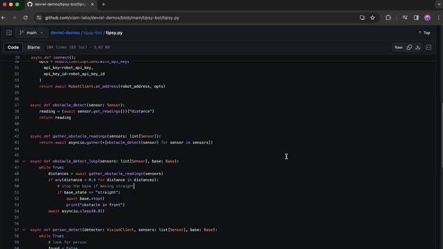 Implementing person detection with machine learning