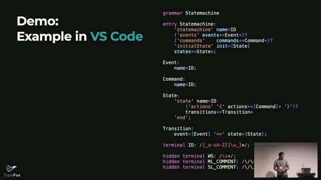 Demonstrating a Langium-powered VS Code extension