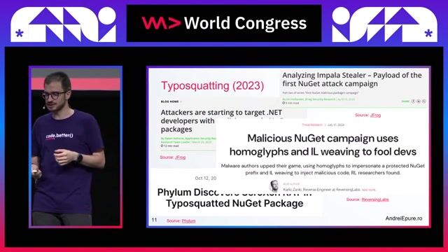 A live demo of a typosquatting attack in .NET