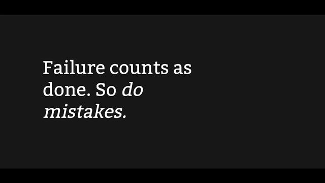Reframing failure as a part of the process