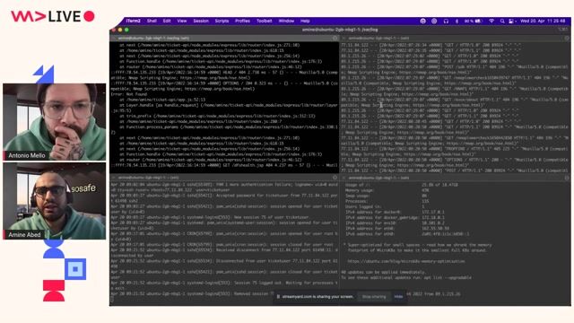 Correlating web server and authentication logs