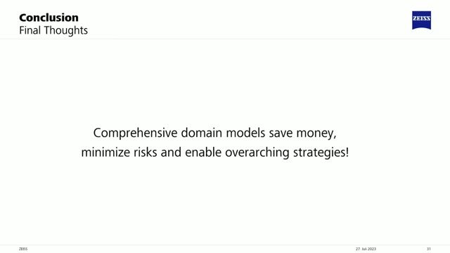 Final benefits of relying on strict domain models thumbnail