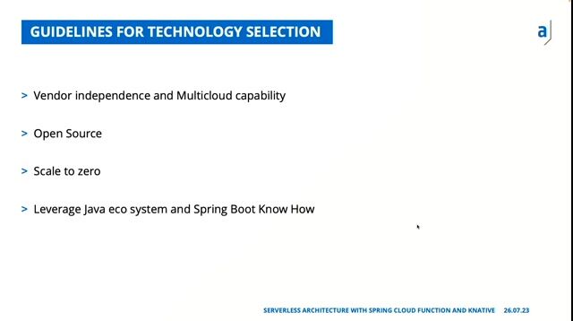 Choosing a technology stack for serverless Java applications