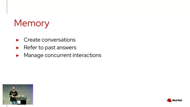 Managing conversational context with memory