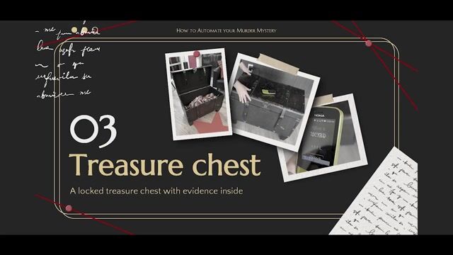 Building a physical treasure chest with an electronic lock