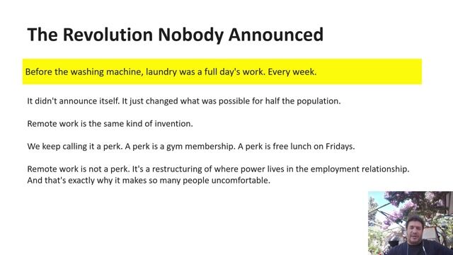 Remote Work Is a Revolution — Not a Perk thumbnail