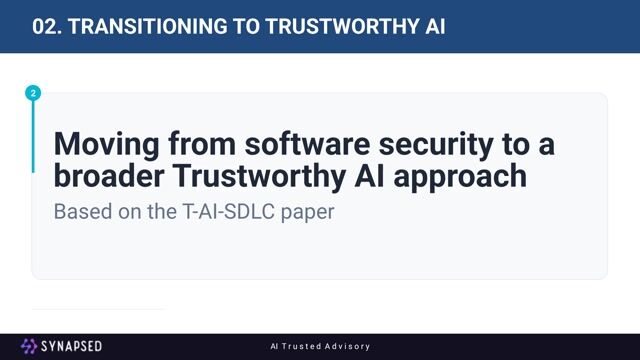 Evolving from a secure SDLC to a trustworthy AI SDLC