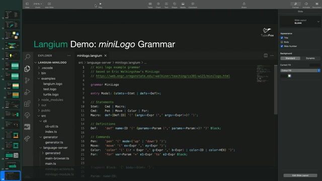 How to get started with the Langium framework