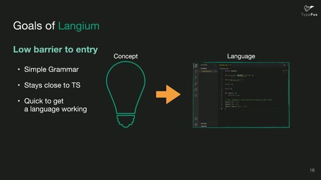 Langium's design goals and built-in cross-reference support