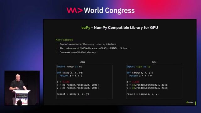 Using CuPy as a drop-in replacement for NumPy
