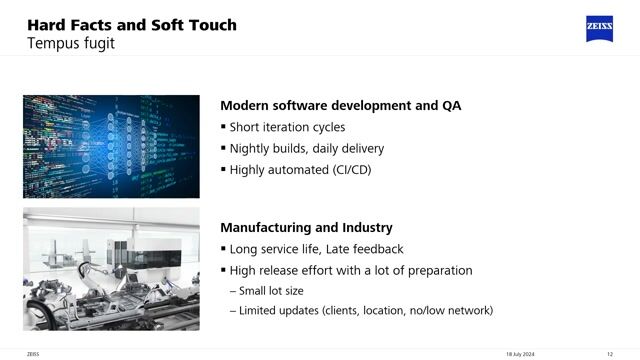 Contrasting software and hardware development lifecycles