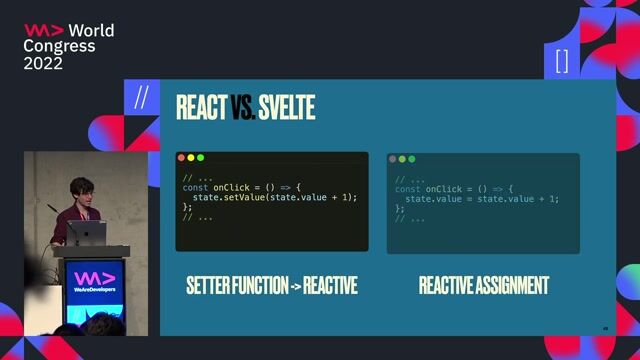 Svelte's approach to truly reactive state updates