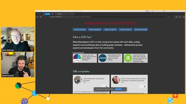 Going on a CODE100 Accessibility Scavenger Hunt