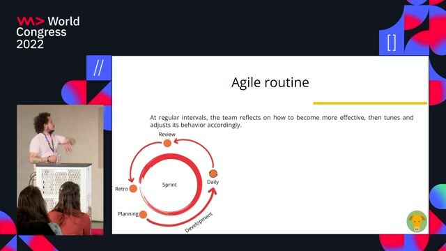 Using agile ceremonies as opportunities for practice