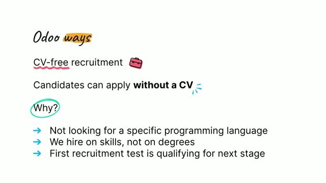Hiring for skills with CV-free applications