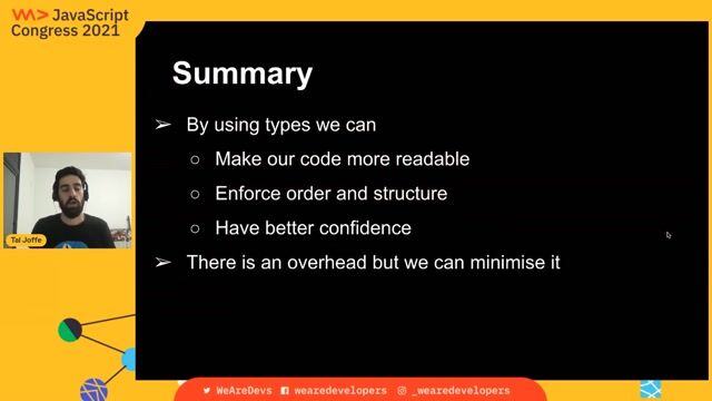 Summary of using types for scalable codebases