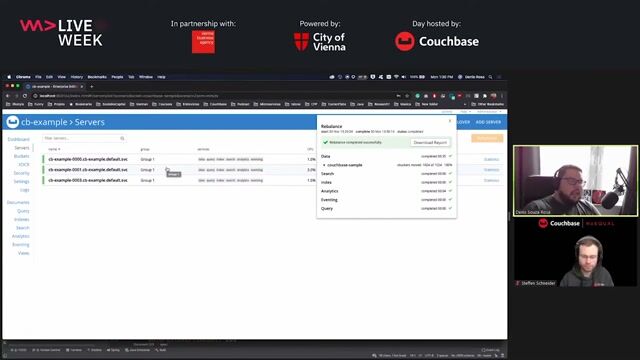 Scaling and upgrading a database with an operator