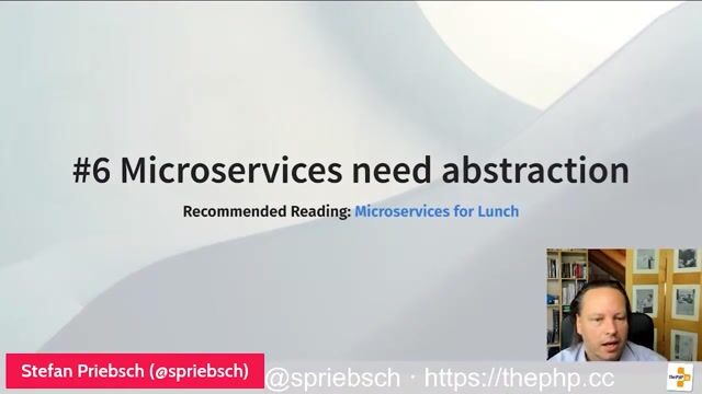 Why heavy abstraction is not needed in microservices