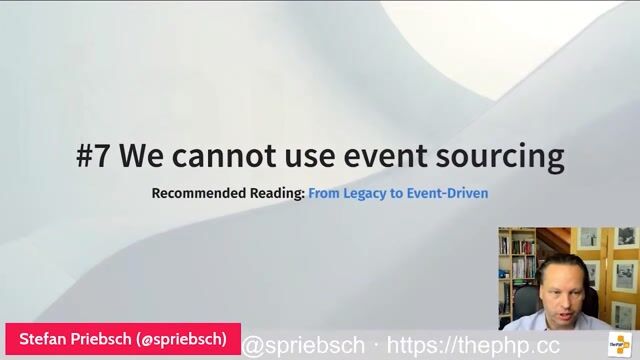 Introducing beneficial architectural patterns like event sourcing thumbnail