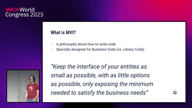 Benefits of a minimal component interface