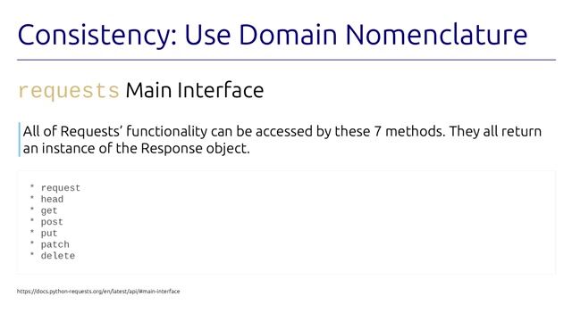 Designing consistent and intuitive APIs