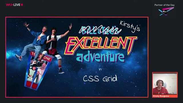 Kirsty's Excellent Adventure in CSS Grid  thumbnail