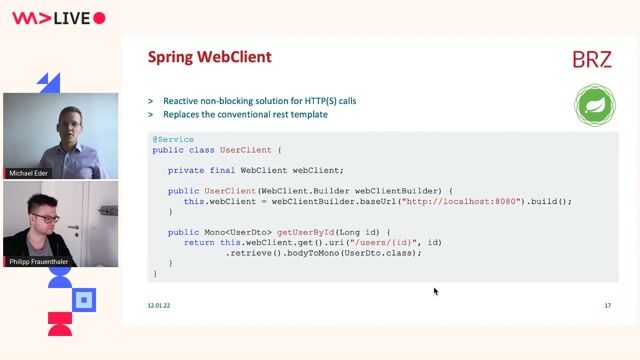 Lessons from a hybrid reactive and blocking architecture