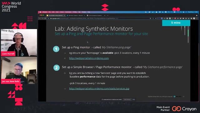Creating availability and performance monitors