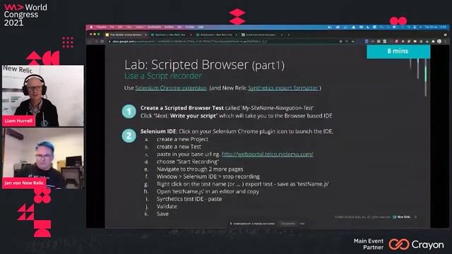 Using no-code tools to create test scripts