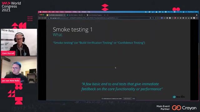 Defining smoke testing for critical functionality