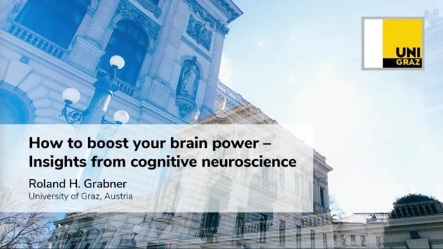 How to boost your brain power - Insights from cognitive neuroscience. thumbnail