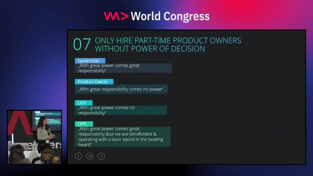 Empower product owners with authority and dedicated time