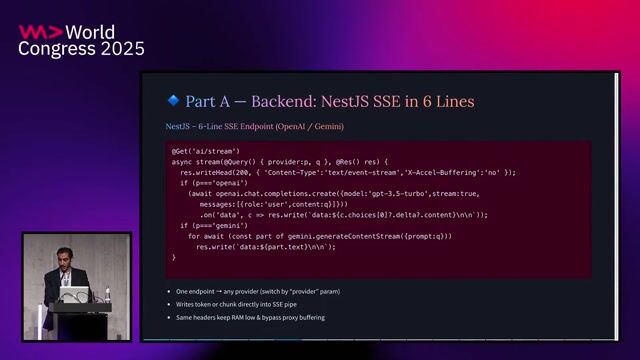 Implementing an SSE endpoint in NestJS for AI streaming