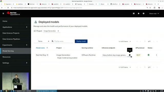 Demo of scaffolding an AI app with Developer Hub