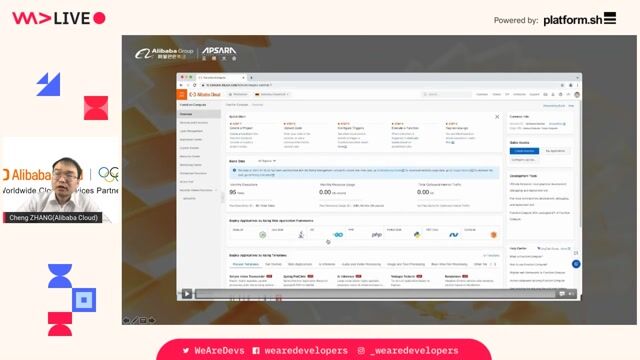 Managing functions using the Alibaba Cloud web console