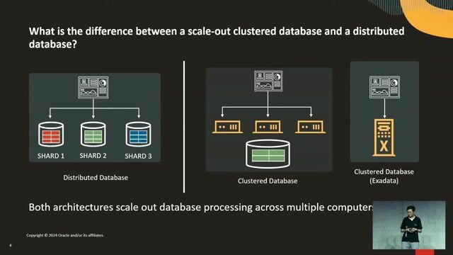 Choosing between distributed and clustered database architectures