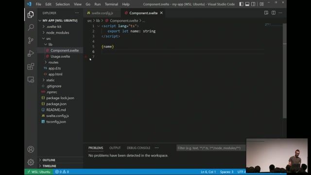 Running project-wide type checks with svelte-check