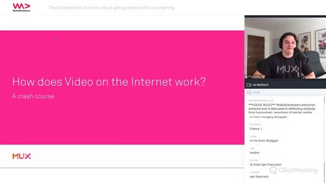 The four core components of a video service