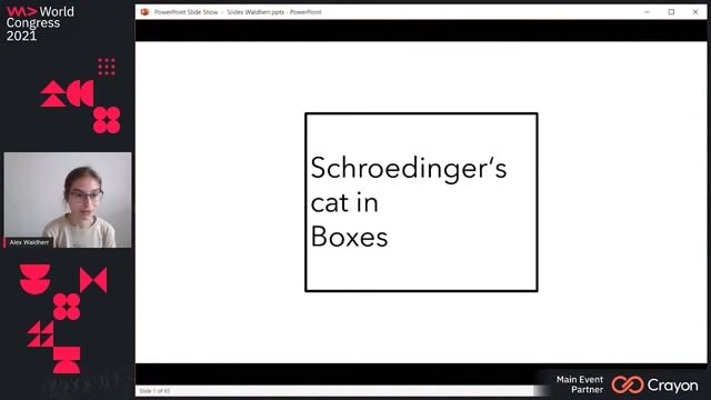 Alexandra Waldherr - Schroedinger's cat: Thinking in- and outside the box of quantum mechanics