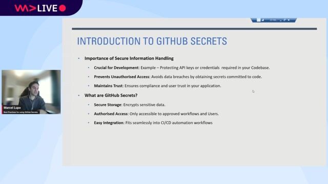 Managing secrets at different scopes in the UI
