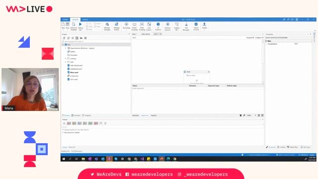 Live demo of building a simple web bot
