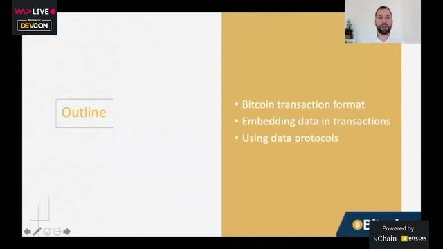 Bitcoin transactions- embedding and using data for applications built on Bitcoin SV