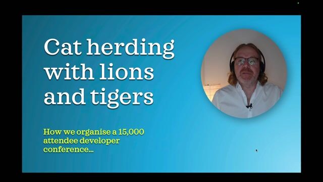 Organizing a developer conference for 15,000 attendees
