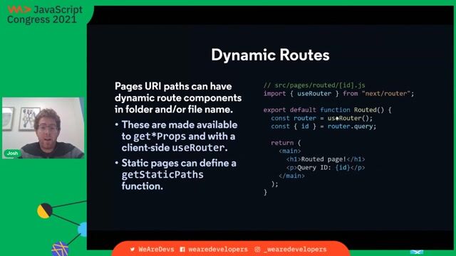 Implementing dynamic routes and using TypeScript